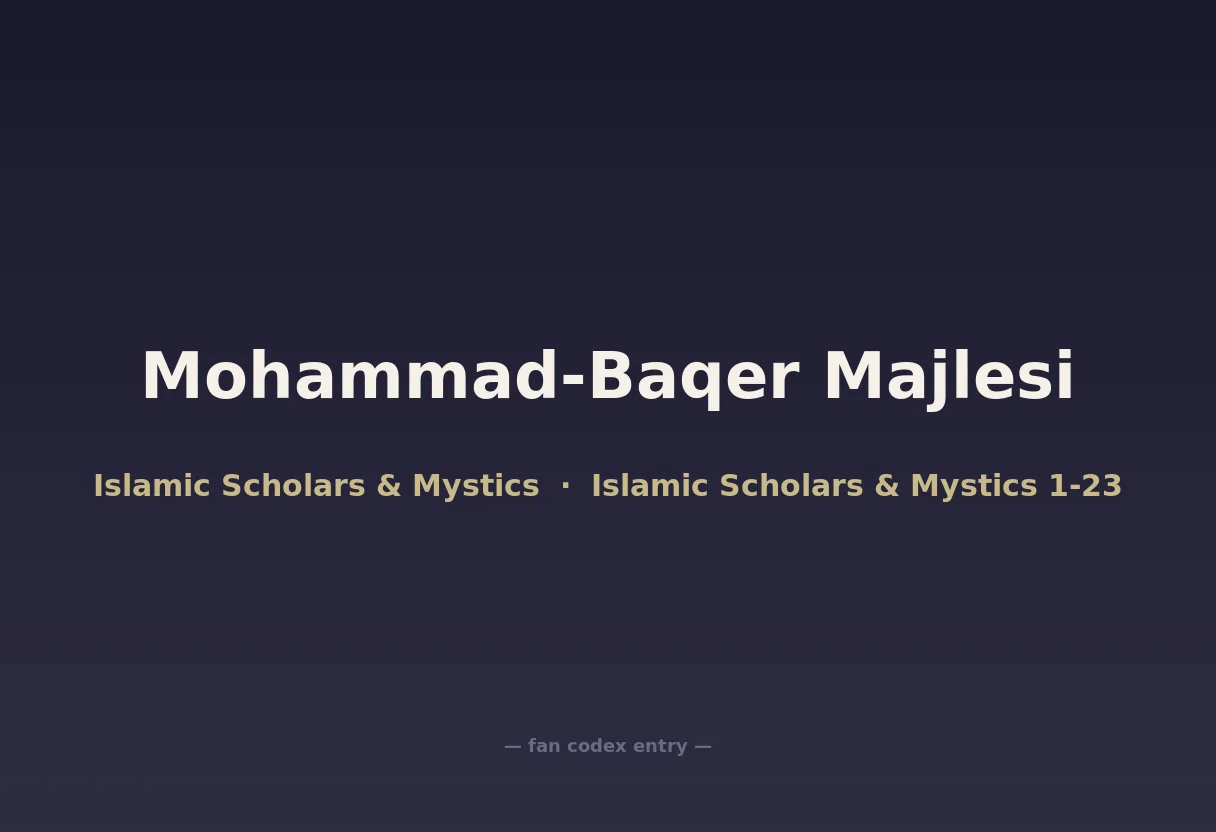 Mohammad-Baqer Majlesi